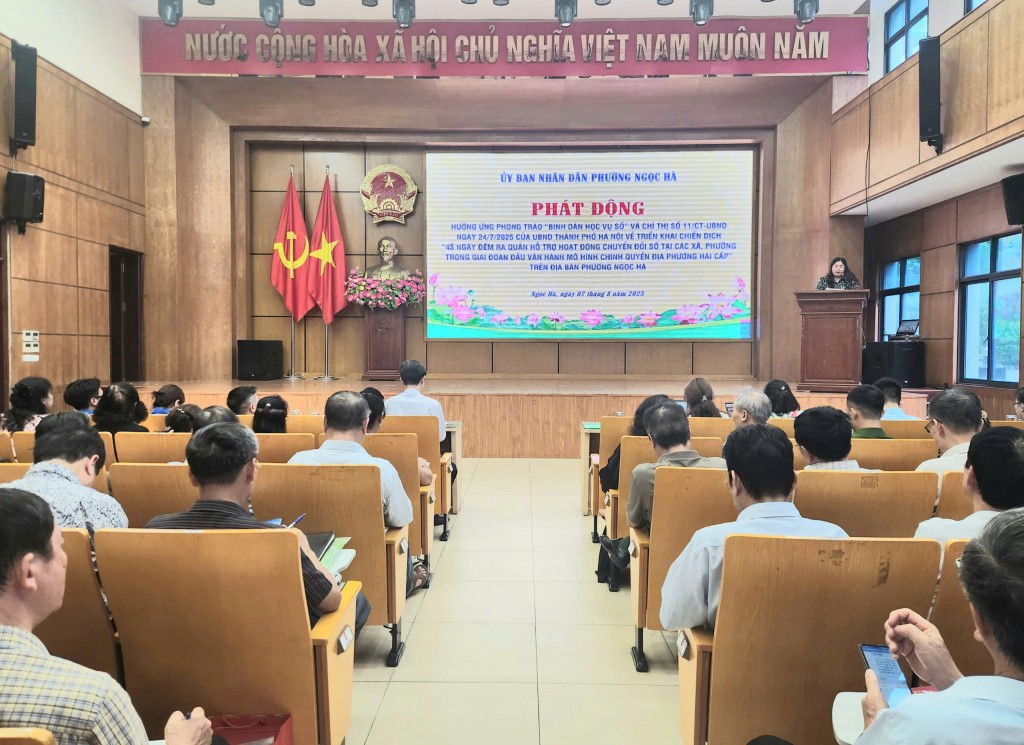 Phường Ngọc Hà (Hà Nội) triển khai hiệu quả kế hoạch chuyển đổi số