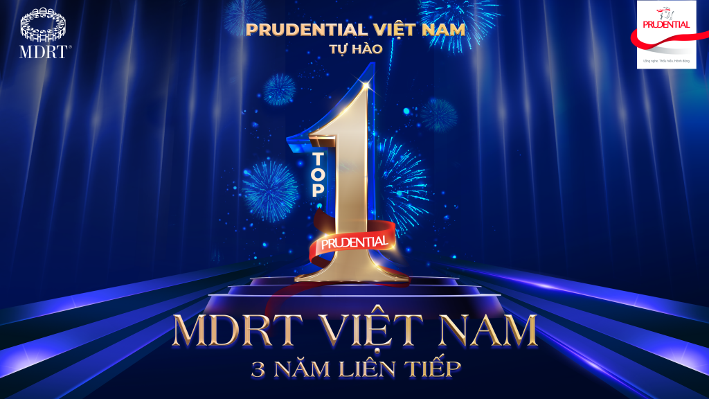 Prudential 3 năm liên tiếp dẫn đầu số lượng MDRT tại Việt Nam