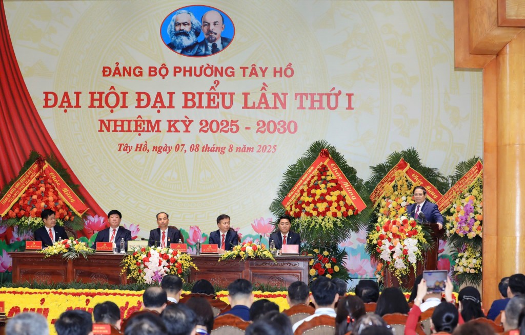 Thủ tướng Phạm Minh Chính nhấn mạnh phường Tây Hồ phải đặt mục tiêu cao đột phá hơn mặt bằng chung của Thủ đô và cả nước 