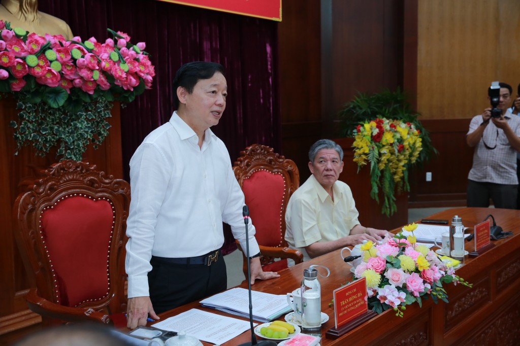 Phó Thủ tướng Trần Hồng Hà làm việc với các tỉnh An Giang, Cà Mau, Đồng Tháp, Vĩnh Long - Ảnh: VGP/Minh Khôi Phó Thủ tướng Trần Hồng Hà làm việc với các tỉnh An Giang, Cà Mau, Đồng Tháp, Vĩnh Long - Ảnh: VGP/Minh Khôi