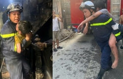 Kịp thời giải cứu nhiều người mắc kẹt trong đám cháy lúc rạng sáng