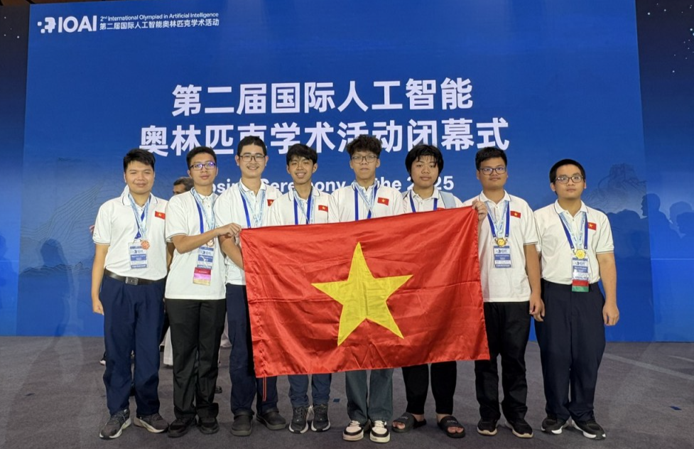 Việt Nam giành 7 huy chương, 1 giải thi Olympic Trí tuệ nhân tạo