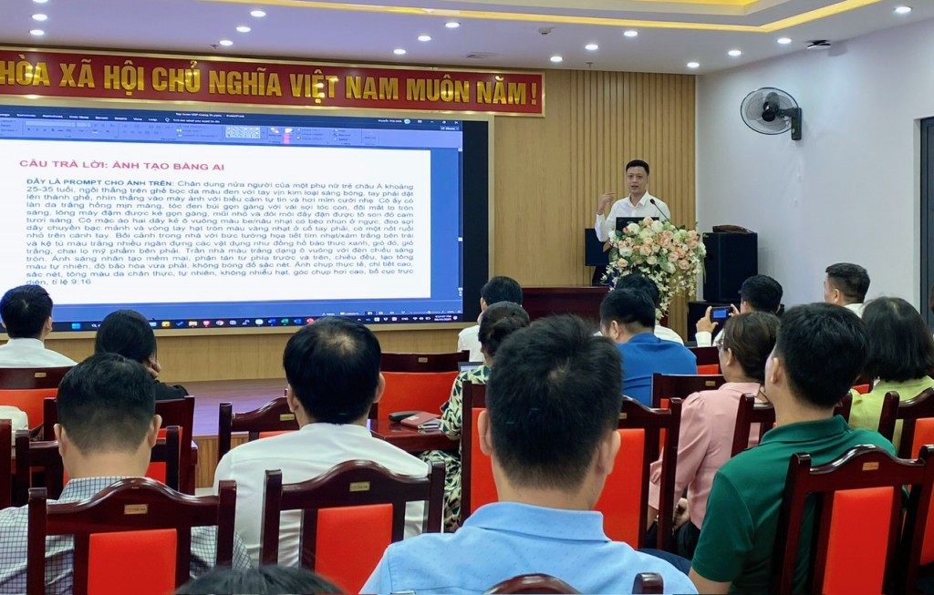 Khi cán bộ phường “lên sóng” cùng AI, góp sức xóa vùng trũng số
