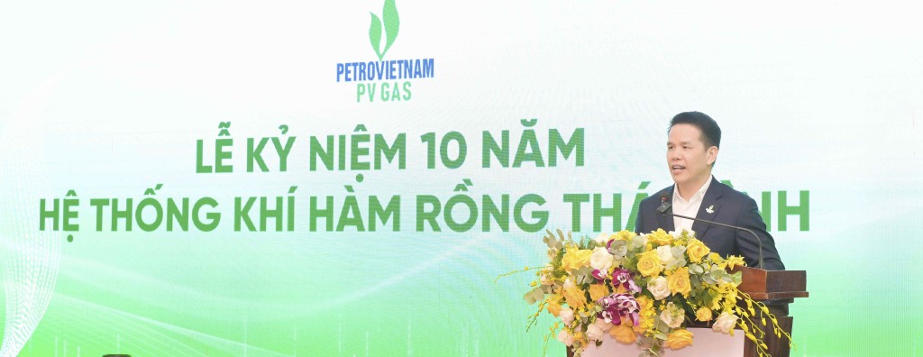 H1. Ông Phạm Văn Phong - Tổng Giám đốc PV GAS tin tưởng Hệ thống khí HRTB sẽ tiếp tục đóng vai trò quan trọng cho sự phát triển sản xuất, tăng trưởng kinh tế của địa phương và các vùng lân cận tại khu vực Bắc Bộ