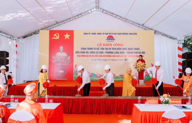Khởi công Dự án tu bổ, tôn tạo di tích đền Trấn Vũ