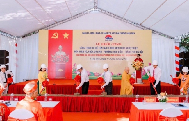 Khởi công Dự án tu bổ, tôn tạo di tích đền Trấn Vũ