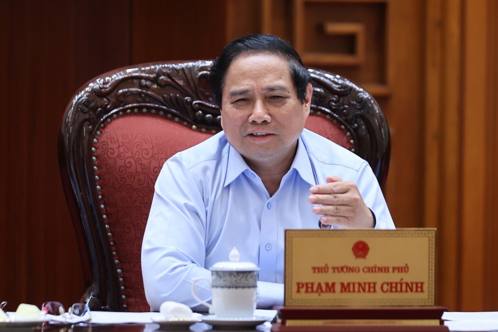Thủ tướng Chính phủ Phạm Minh Chính chủ trì cuộc họp của Ban Thường vụ Đảng ủy Chính phủ cho ý kiến về công tác chuẩn bị tổ chức Đại hội và văn kiện Đại hội đại biểu Đảng bộ Chính phủ lần thứ I nhiệm kỳ 2025-2030 - Ảnh: VGP/Nhật Bắc