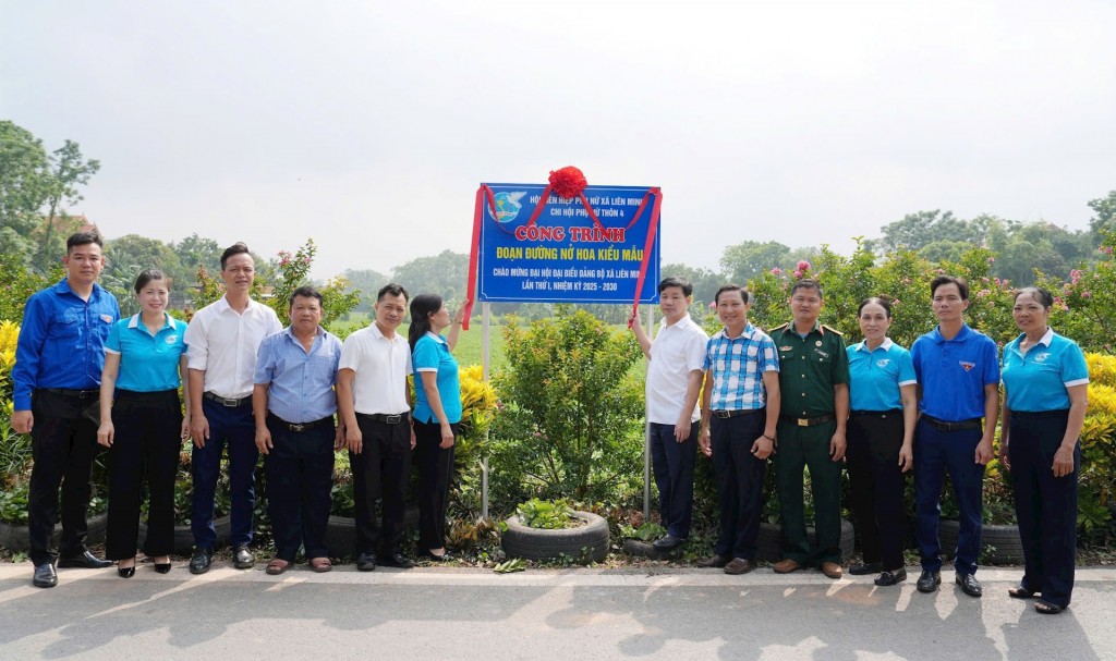 Xã Liên Minh triển khai nhiều công trình, phần việc chào mừng Đại hội Đảng bộ xã