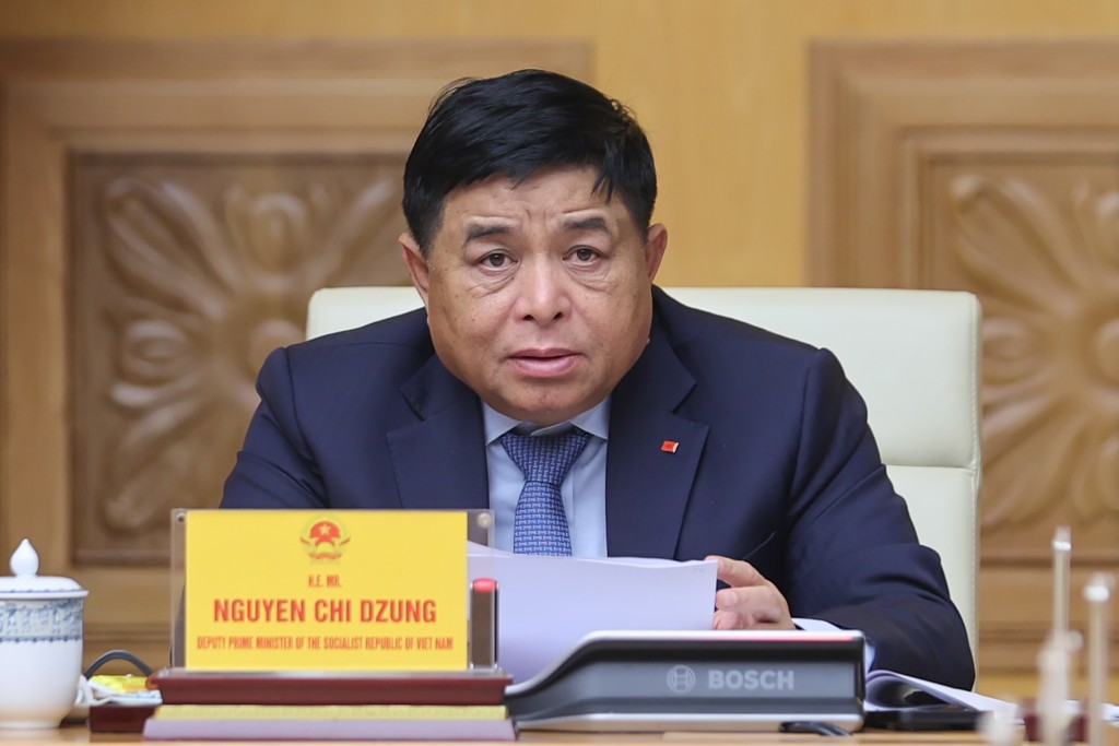 Phó Thủ tướng Chính phủ Nguyễn Chí Dũng phát biểu tại Tọa đàm - Ảnh: VGP/Nhật Bắc