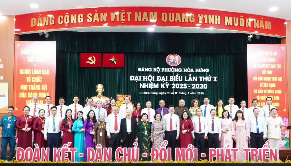 Đại hội Đại biểu Đảng bộ phường Hòa Hưng lần thứ I, nhiệm kỳ 2025-2030