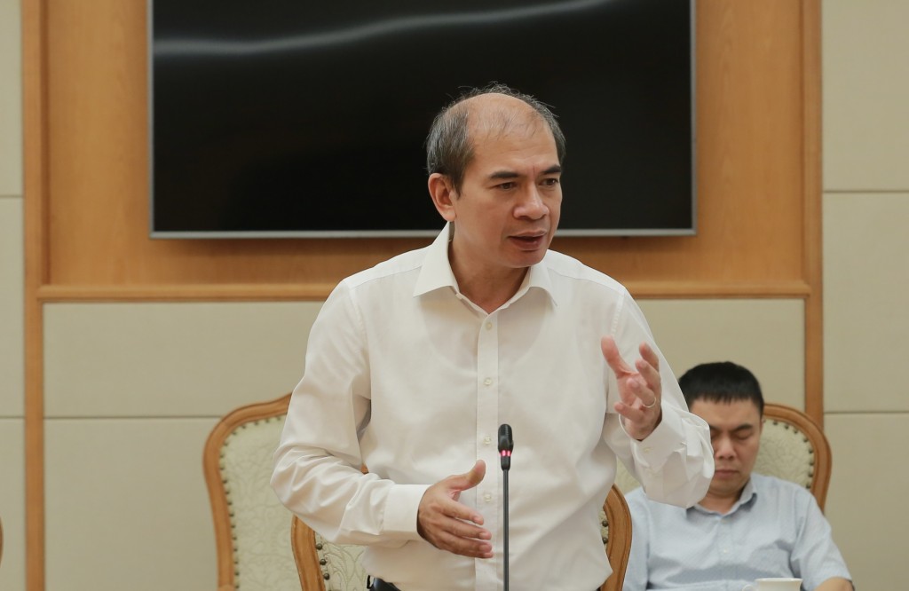 Phó Chủ tịch Viện Hàn lâm Khoa học và Công nghệ Việt Nam Trần Tuấn Anh chia sẻ nhiều giải pháp công nghệ tiên tiến trong nghiên cứu, quan trắc và cảnh báo sớm các loại hình thiên tai - Ảnh: VGP/Minh Khôi