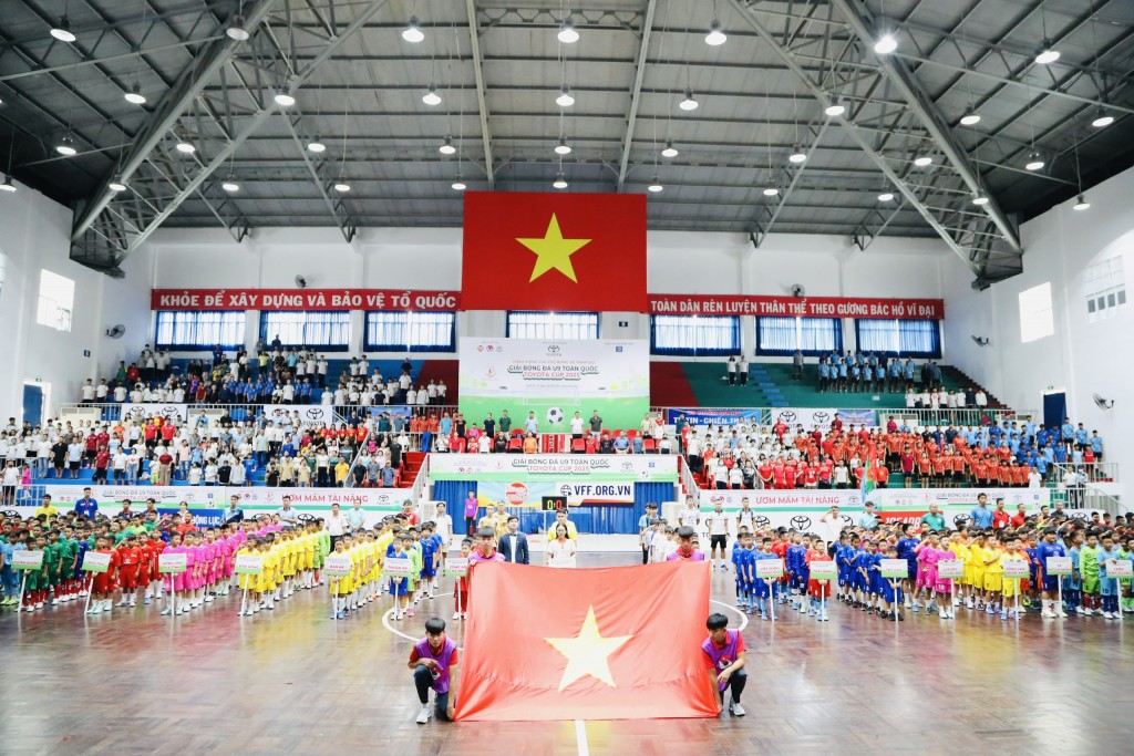 Khai mạc giải bóng đá U9 Toàn quốc Toyota Cup 2025 Khai mạc giải bóng đá U9 Toàn quốc Toyota Cup 2025