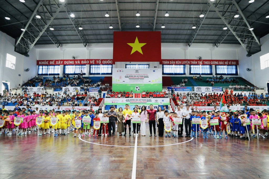 Khai mạc giải bóng đá U9 Toàn quốc Toyota Cup 2025 Khai mạc giải bóng đá U9 Toàn quốc Toyota Cup 2025