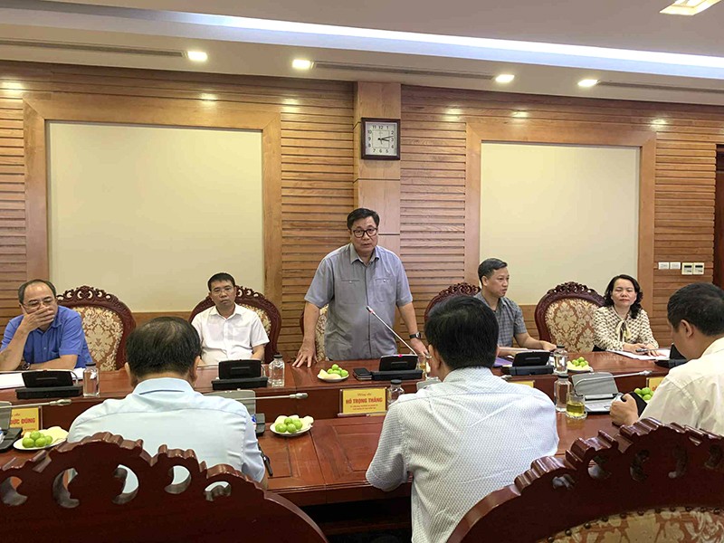 Đồng chí Nguyễn Quang Hiếu - Bí thư Đảng uỷ phường Từ Liêm phát biểu khai mạc hội nghị