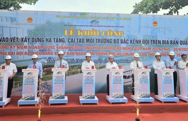 TP Hồ Chí Minh khởi công cải tạo bờ Bắc Kênh Đôi