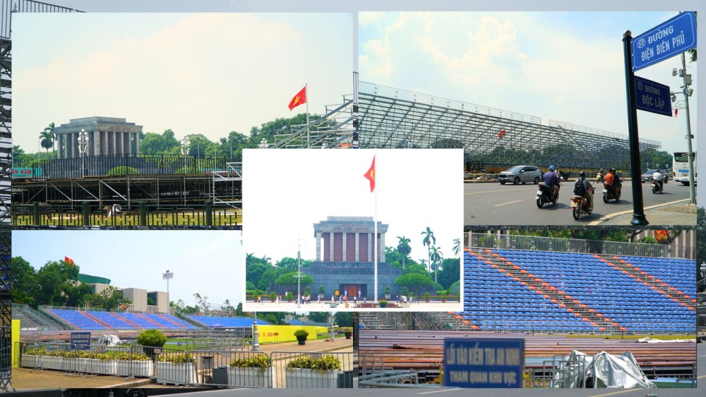 Hà Nội chuẩn bị khán đài 30.000 chỗ ngồi phục vụ đại lễ 2/9