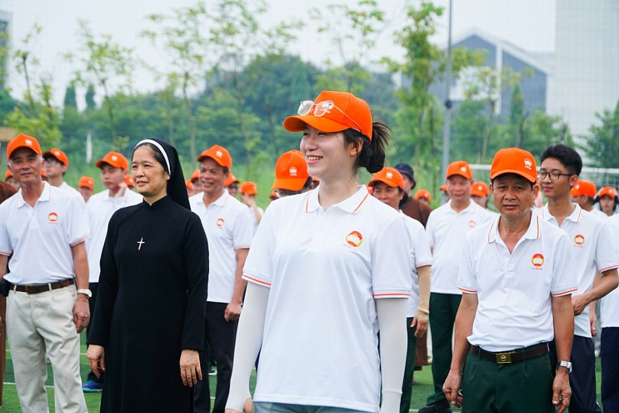 Gặp mặt động viên khối Đại Đoàn kết toàn dân tộc tham gia diễu hành
