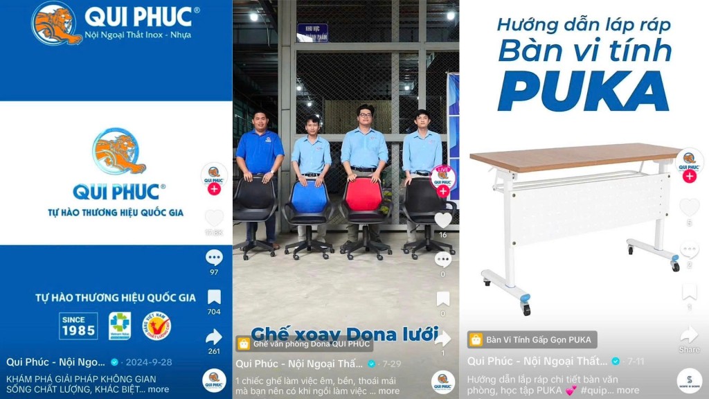 Phá vỡ định kiến ngành hàng, Qui Phúc thu về ngàn đơn nội thất cồng kềnh nhờ TikTok Shop