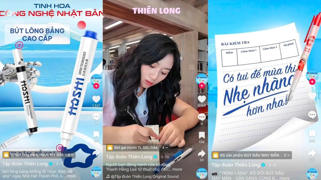 Thiên Long - Chuyển mình thành công trên TikTok Shop
