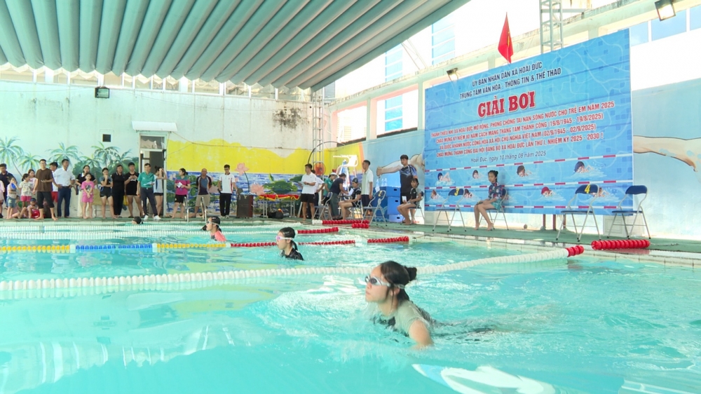 Xã Hoài Đức: Học bơi để an toàn – Hè vui khoẻ, không đuối nước