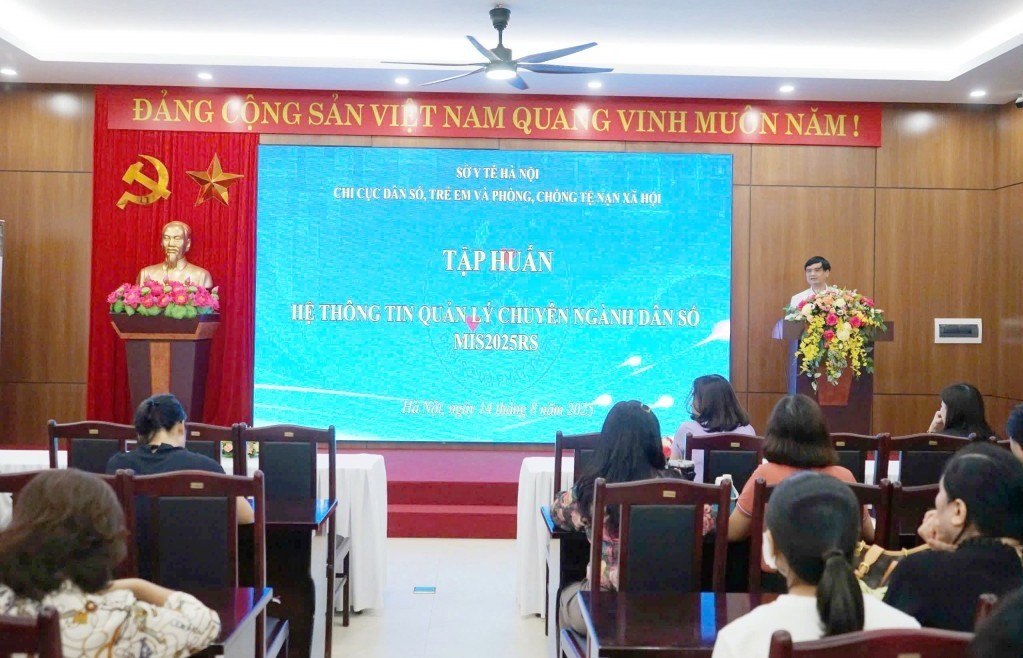 Tập huấn Hệ thông tin quản lý chuyên ngành Dân số