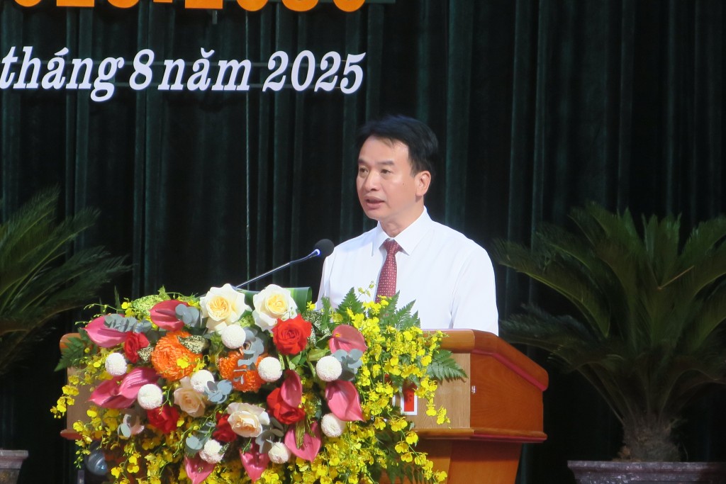 Đồng chí Nguyễn Đức Tuấn, Ủy viên Ban Thường vụ Thành ủy, Phó Chủ tịch Thường trực Ủy ban Mặt trận Tổ quốc Việt Nam thành phố phát biểu chỉ đạo
