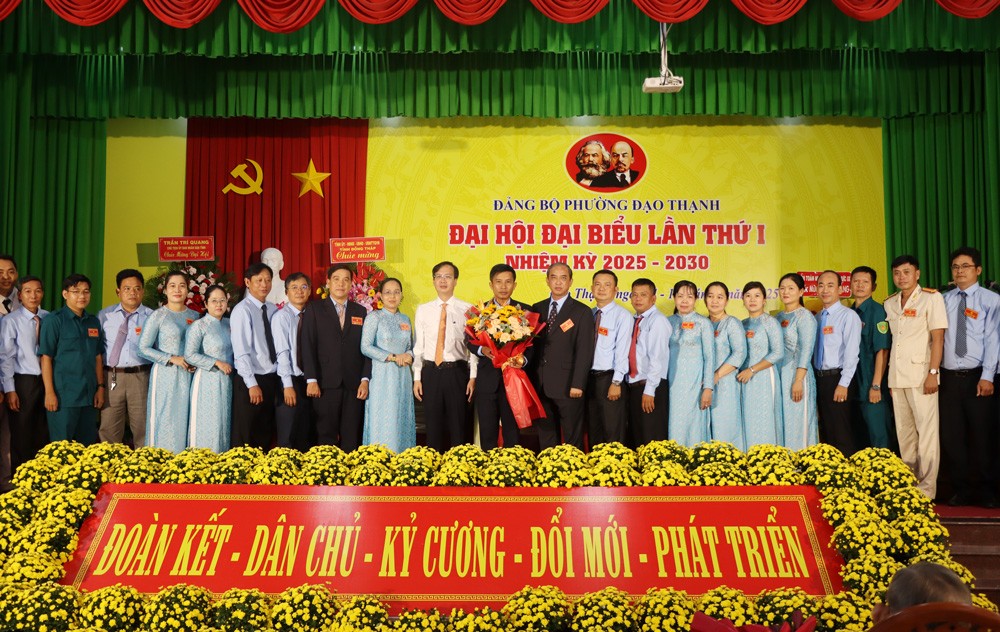  Ban Chấp hành Đảng bộ phường Đạo Thạnh khóa I, nhiệm kỳ 2025 – 2030 được Ban Thường vụ chỉ định 33 đồng chí; trong đó, đồng chí Trịnh Văn Lợi được chỉ định giữ chức Bí thư Đảng ủy.