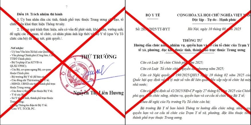 Cảnh báo văn bản giả mạo về chức năng Trạm Y tế xã, phường