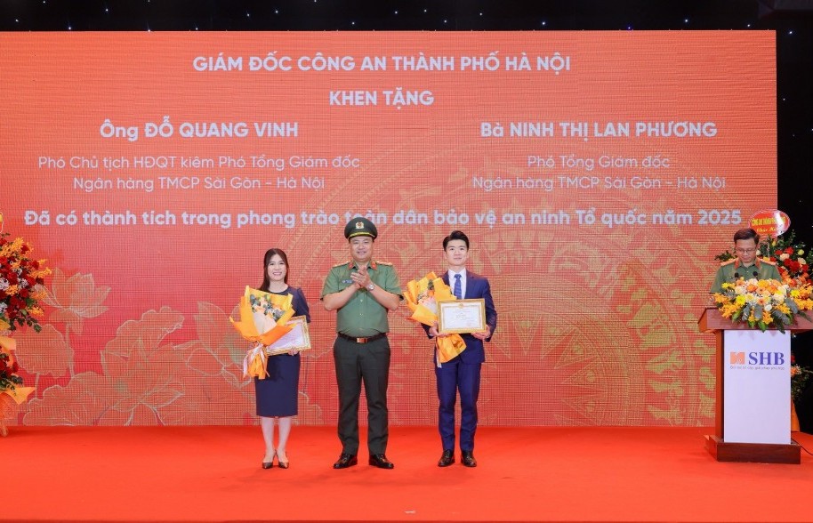SHB được vinh danh vì đóng góp trong phong trào toàn dân bảo vệ an ninh Tổ quốc