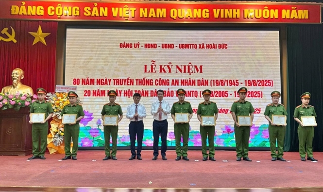 Công an xã Hoài Đức: “Lá chắn thép” bảo vệ bình yên cho Nhân dân