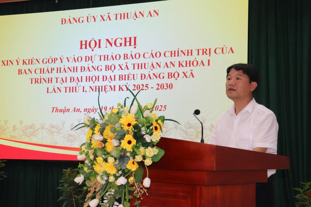Đảng bộ và Nhân dân xã Thuận An sẵn sàng cho bước ngoặt lịch sử