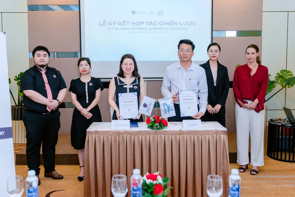 Lễ ký kết hợp tác chiến lược giữa Martin Academy và Trường Quốc tế trực tuyến Mỹ Ivy Global School 