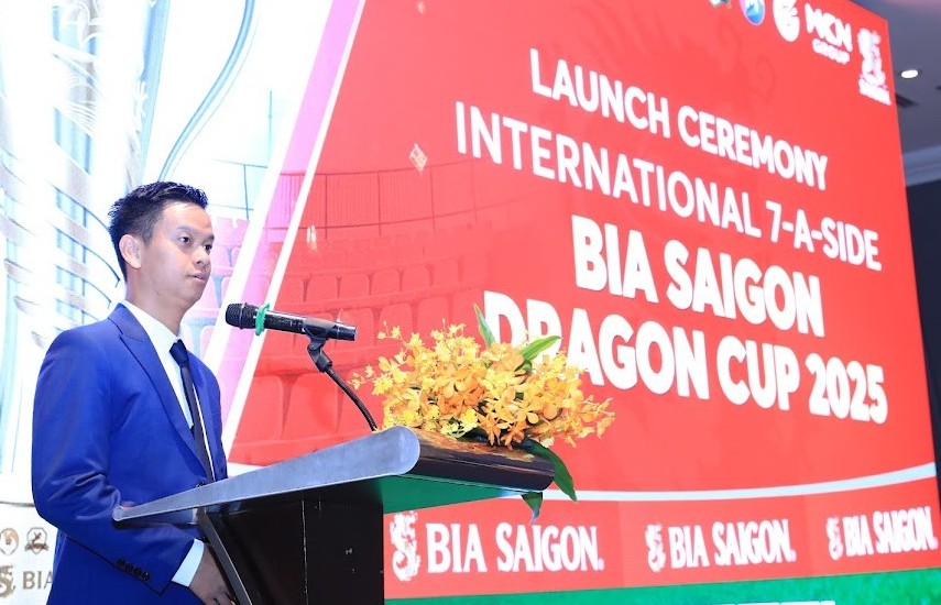 Giải bóng đá 7 người quốc tế Bia Saigon Dragon Cup 2025 lần đầu Nam tiến