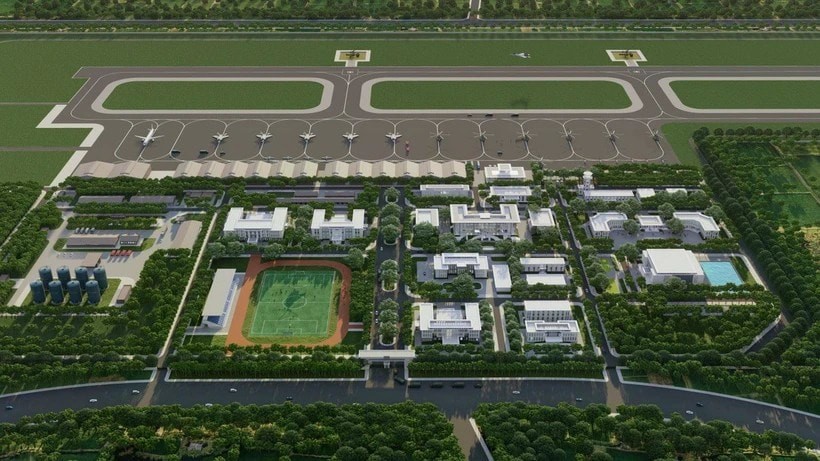 Phối cảnh sân bay Gia Bình