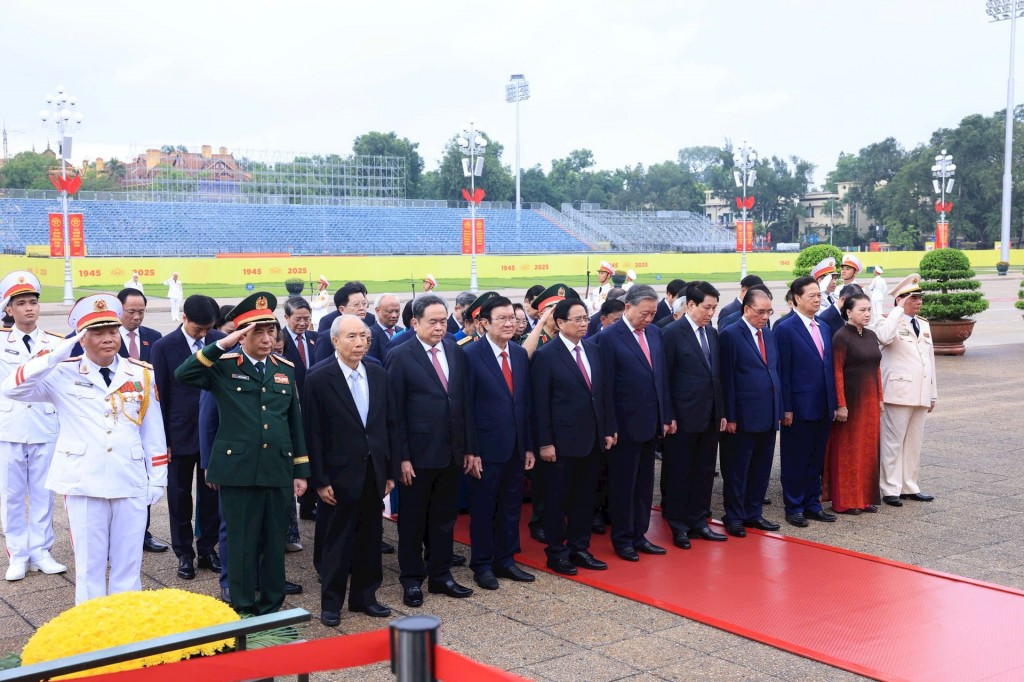 Lãnh đạo Đảng, Nhà nước tưởng nhớ công lao Chủ tịch Hồ Chí Minh