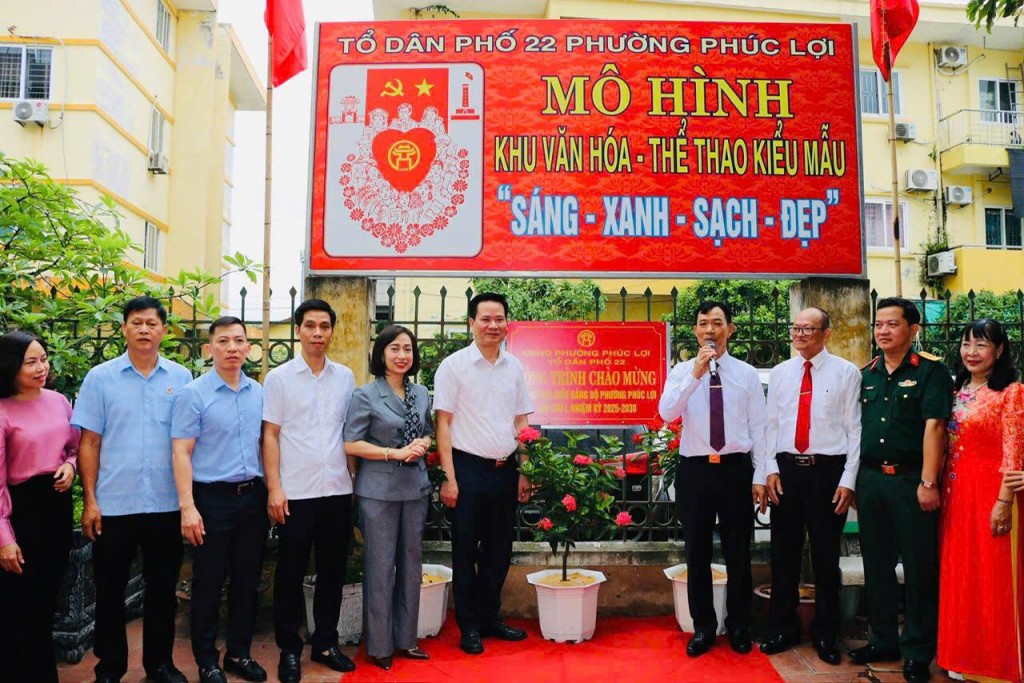 Phường Phúc Lợi khánh thành công trình Khu Văn hoá -Thể thao kiểu mẫu