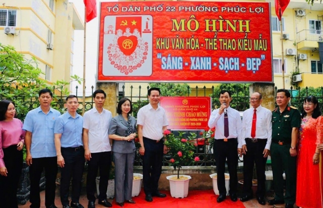 Phường Phúc Lợi khánh thành công trình Khu Văn hoá -Thể thao kiểu mẫu