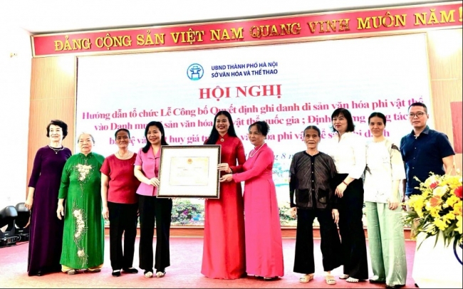 Hà Nội có thêm 9 di sản văn hóa phi vật thể quốc gia