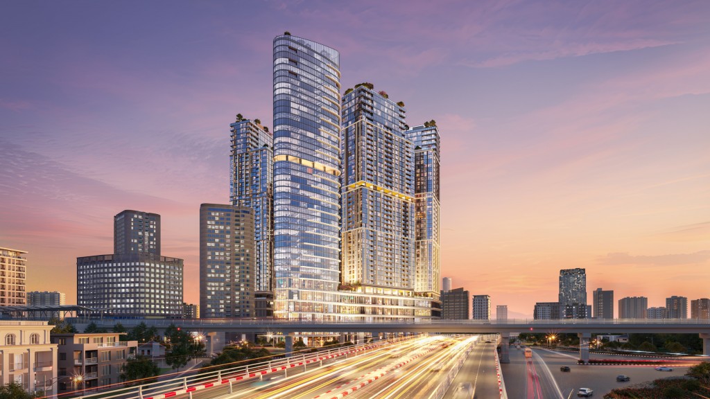Sun Feliza Suites góp phần thay đổi diện mạo khu vực phía Tây Thủ đô.  Ảnh: Sun Property