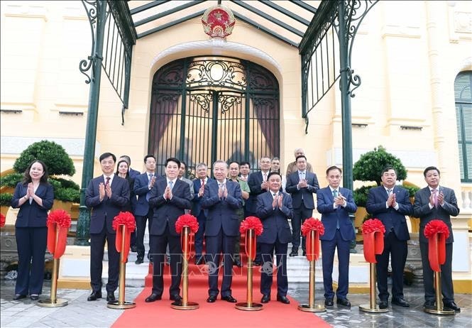 Tổng Bí thư Tô Lâm dự Lễ bàn giao công trình Tòa nhà Bắc Bộ Phủ, số 2 Lê Thạch