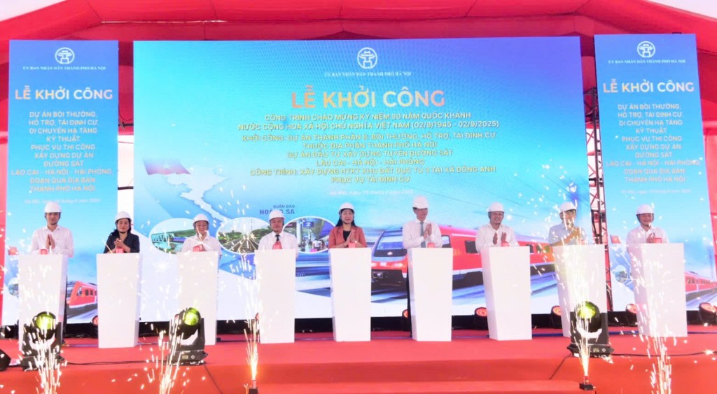 Hà Nội khởi công dự án tái định cư tại xã Đông Anh