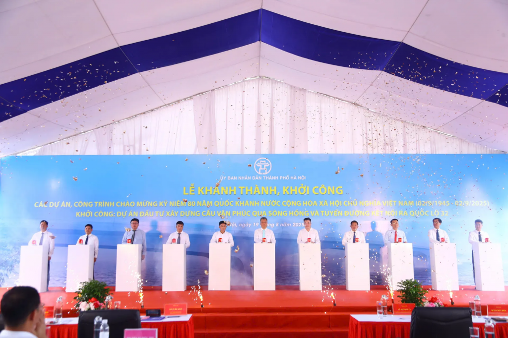 Hà Nội: Khởi công cầu Vân Phúc bắc qua sông Hồng