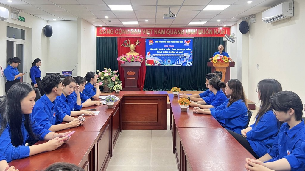 Đoàn phường Hoàn Kiếm tổ chức gặp mặt đoàn viên, thanh niên thực hiện nhiệm vụ A80