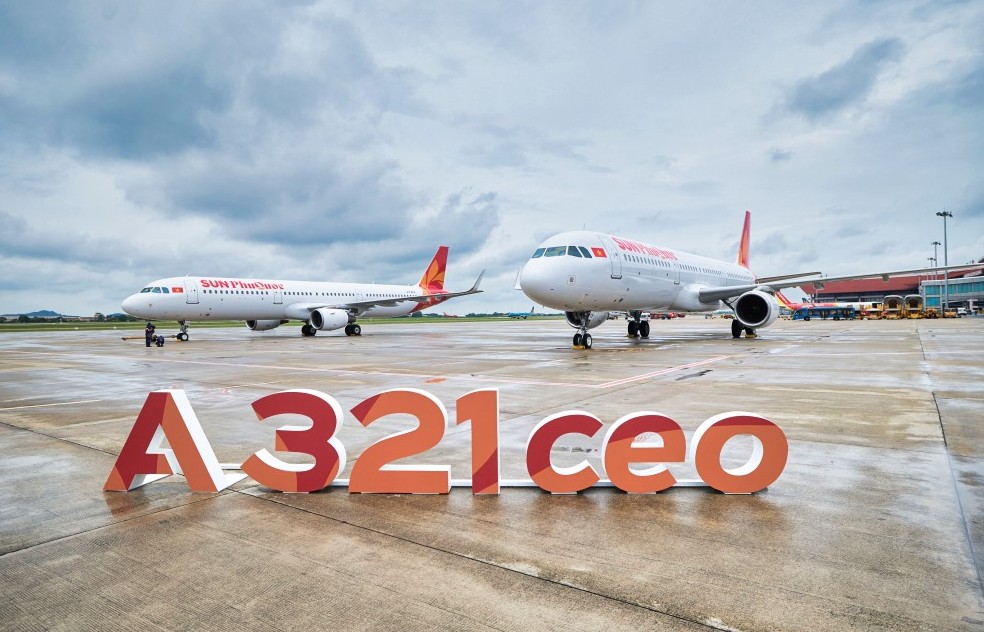 Sun PhuQuoc Airways đón 2 tàu bay Airbus A321CEO, tăng tốc hoàn thiện đội 8 tàu bay trong năm 2025