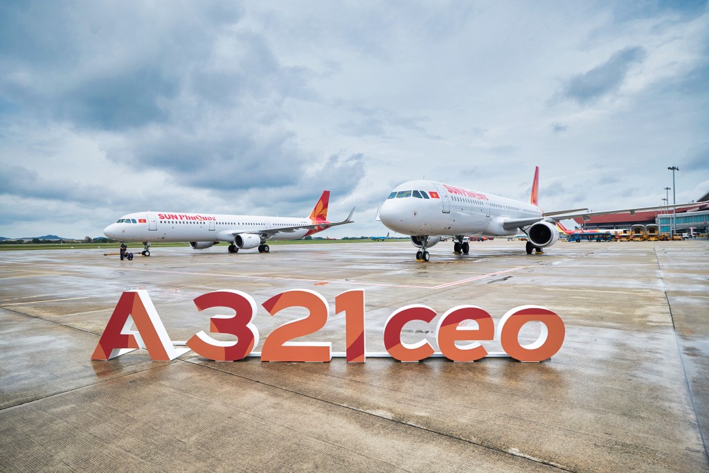Sun PhuQuoc Airways đón 2 tàu bay Airbus A321CEO, tăng tốc hoàn thiện đội 8 tàu bay trong năm 2025