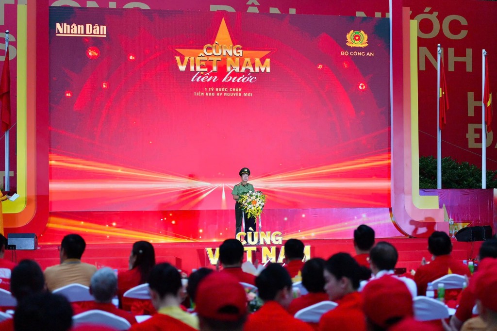 Thượng tướng Trần Quốc Tỏ, Thứ trưởng Bộ Công an phát biểu tại chương trình