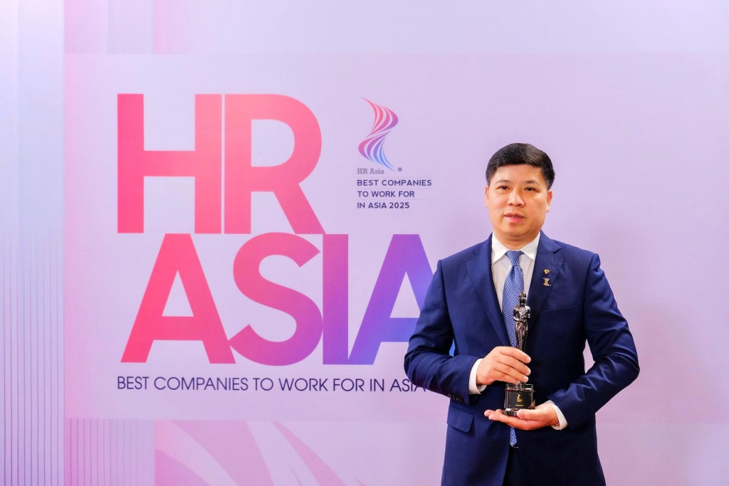 Vietcombank nhận giải Nơi làm việc tốt nhất Châu Á 2025 tại tất cả các hạng mục