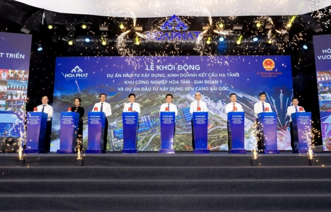 Hòa Phát khởi động dự án đầu tư khu công nghiệp Hòa Tâm - Giai đoạn 1 và Cảng Bãi Gốc