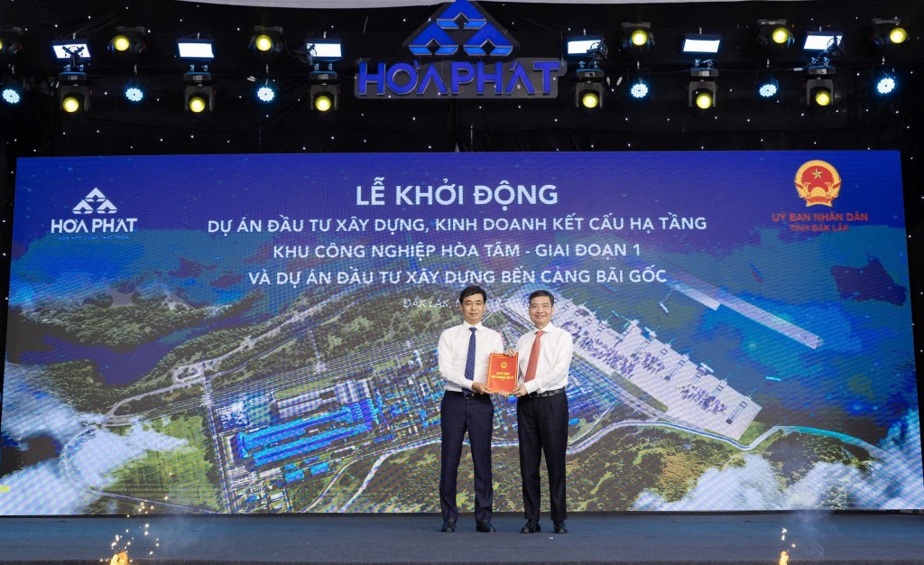 Hòa Phát khởi động dự án đầu tư khu công nghiệp Hòa Tâm - Giai đoạn 1 và Cảng Bãi Gốc