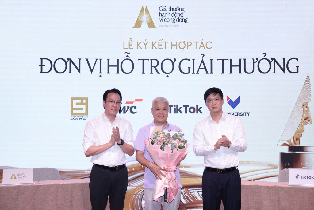Ký kết hợp tác với nền tảng Tiktok - Đơn vị hỗ trợ giải thưởng